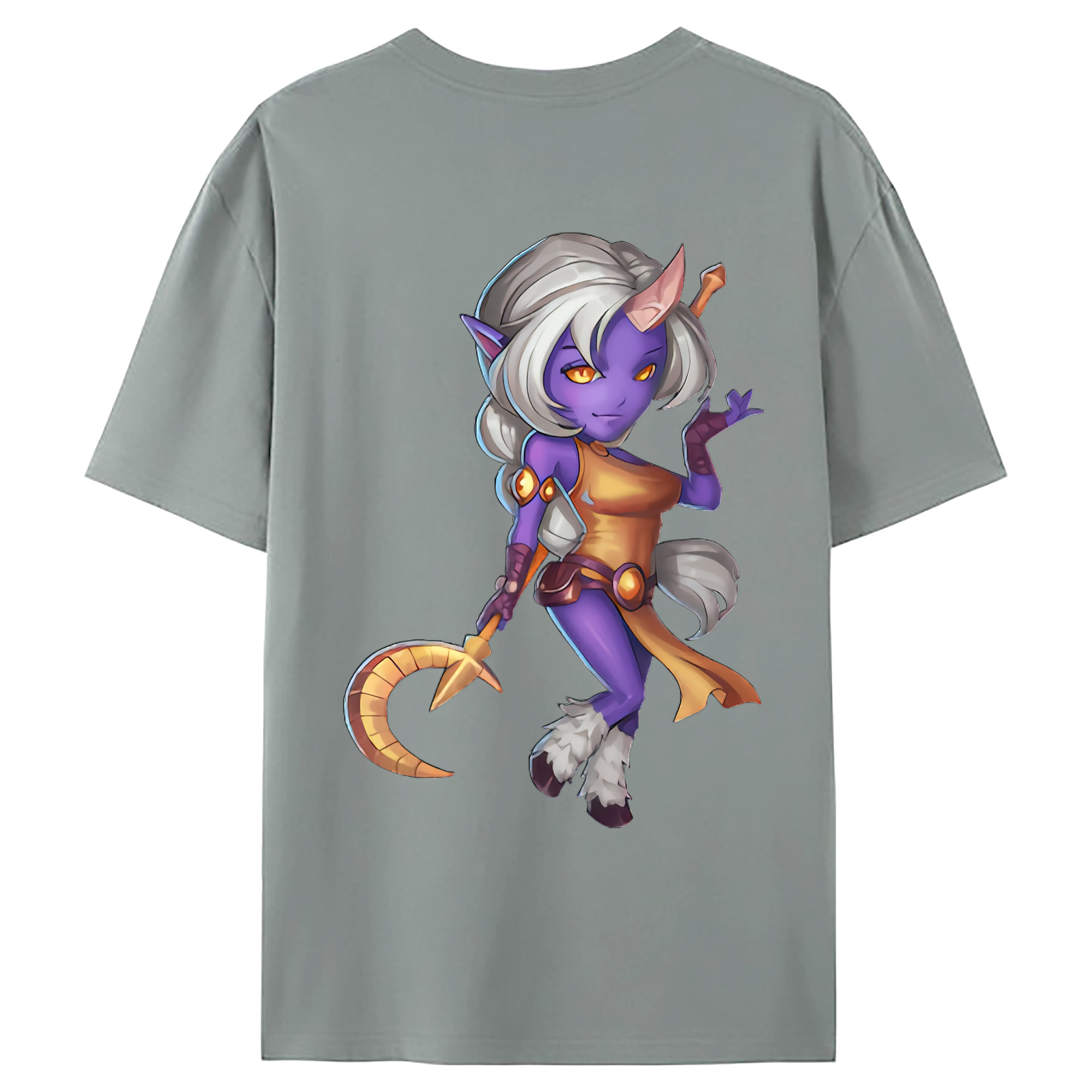 （画像用） リーグ・オブ・レジェンド League of Legends LOL 綿100％ メンズ半袖Tシャツ（バックプリント） 通気性